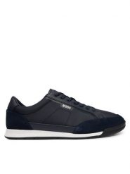 BOSS Sneakersy Nitan 50568486 Granatowy. Niebieskie buty sportowe casual Boss, bez wzorów, z materiału, bez zapięcia. Za 679.99 zł.