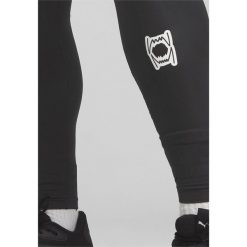 Męskie legginsy do koszykówki Hoops Team Baselayer PUMA Black. Czarne legginsy długie sportowe Puma, m, bez wzorów, do koszykówki. W wyprzedaży za 234.00 zł.