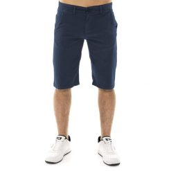 Szorty lekki z bawełna z kieszenie na co dzień. Niebieskie szorty LEONE 1947 APPAREL, bez wzorów, z bawełny, sportowe. W wyprzedaży za 101.80 zł.