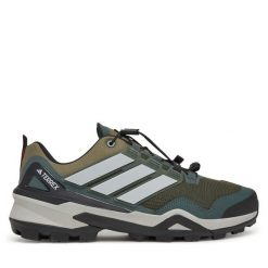 Trekkingi adidas. Brązowe buty trekkingowe Adidas, bez wzorów, bez zapięcia. Za 539.99 zł.