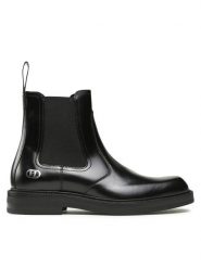 KARL LAGERFELD Sztyblety KL11443 Czarny. Czarne sztyblety KARL LAGERFELD, bez wzorów, ze skóry, bez obcasa, bez zapięcia. Za 1,449.00 zł.