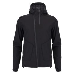 Kurtka dresowa z kapturem softshell Macron Tomtor. Czarne kurtki Macron, l, bez wzorów, z dresówki, z kapturem. Za 533.50 zł.