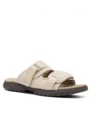 Badura Klapki BOBBY-01 MB Beżowy. Brązowe klapki Badura, z materiału. Za 249.99 zł.