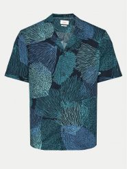 S.Oliver Koszula 2143563 Niebieski Slim Fit. Niebieskie koszule S.Oliver, m, bez wzorów, z bawełny, bez kołnierzyka, bez ramiączek. Za 189.99 zł.
