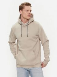 Brave Soul Bluza MSS-628SCHIZOIDE Beżowy Straight Fit. Brązowe bluzy Brave Soul, m, bez wzorów, z syntetyku, bez kaptura. Za 99.99 zł.