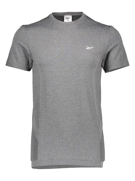 Reebok Koszulka sportowa w kolorze szarym rozmiar: S. Szare t-shirty sportowe Reebok, bez wzorów, z materiału, bez ramiączek, outdoorowe. Za 132.45 zł.