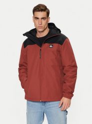 Quiksilver Kurtka przejściowa Overcast 3K EQYJK04063 Pomarańczowy Regular Fit. Brązowe kurtki Quiksilver, m, bez wzorów, z syntetyku, bez kaptura. Za 379.99 zł.