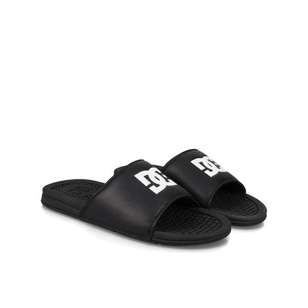 Sandały DC Shoes czarno-białe wygodne. Białe sandały DC Shoes, ze skóry ekologicznej, bez zapięcia. Za 119.99 zł.