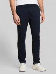 Męskie Spodnie Materiałowe Tom Tailor Jersey Slim Chino Sky Captain Blue 1044853 10668. Niebieskie eleganckie spodnie Tom Tailor, l, bez wzorów, z jersey. Za 169.99 zł.