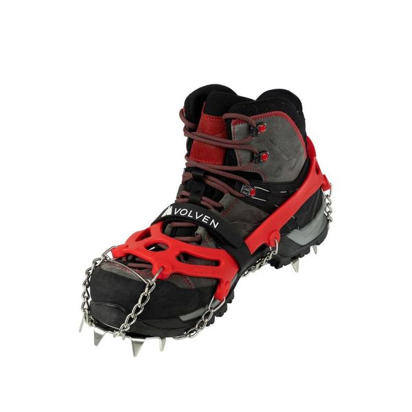 Raczki Turystyczne PRO Traxion. Czarne buty trekkingowe VOLVEN, bez wzorów, bez zapięcia. Za 149.99 zł.