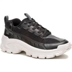 Buty do chodzenia męskie Caterpillar Intruder Lite Vent. Czarne buty sportowe casual CATerpillar, bez wzorów, z materiału, bez zapięcia. Za 521.00 zł.