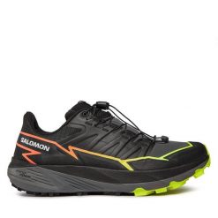 Buty do biegania Salomon. Czarne buty do biegania Salomon, bez wzorów, bez zapięcia, do biegania. Za 419.99 zł.