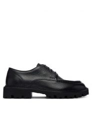 BOSS Półbuty Julyo 50573404 Czarny. Czarne eleganckie półbuty Boss, bez wzorów, ze skóry, bez obcasa, bez zapięcia. Za 999.99 zł.