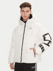 EA7 Emporio Armani Kurtka zimowa 6DPB19 PNGAZ 1100 Biały Regular Fit. Białe kurtki EA7 Emporio Armani, na zimę, l, bez wzorów, z syntetyku, bez kaptura. Za 989.99 zł.