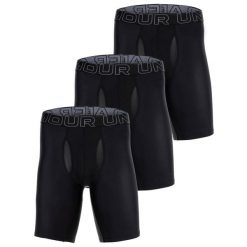 Bokserki męskie Under Armour Perf Tech 9in 3 pary. Czarne bokserki Under Armour, m, bez wzorów. Za 139.99 zł.