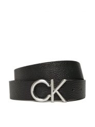 Calvin Klein Pasek Męski Adj Ck Metal Bombe 35Mm K50K509956 Czarny. Czarne paski CALVIN KLEIN, bez wzorów, ze skóry. Za 159.99 zł.