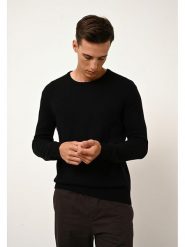 Just Cashmere Kaszmirowy sweter "Gabin" w kolorze czarnym rozmiar: M. Czarne swetry nierozpinane Just Cashmere, m, bez wzorów, z kaszmiru, bez kołnierzyka, bez ramiączek. Za 608.99 zł.