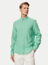 BOSS Koszula H-Liam 50556077 Zielony jasny Regular Fit. Zielone koszule Boss, m, bez wzorów, ze lnu, bez kołnierzyka, bez ramiączek. Za 599.99 zł.