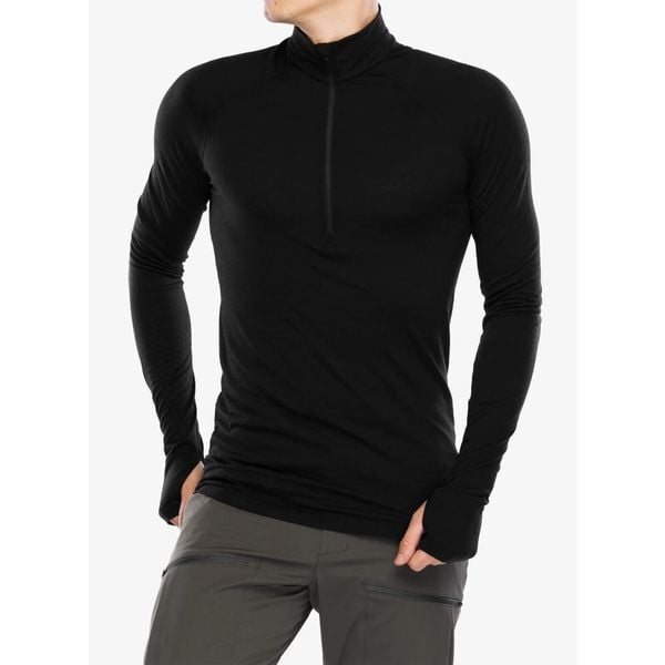 Bluza termoaktywna męska Houdini Desoli Light Half Zip. Czarne bielizna termoaktywna Houdini, na zimę, m, bez wzorów, bez ramiączek, narciarskie. Za 403.99 zł.