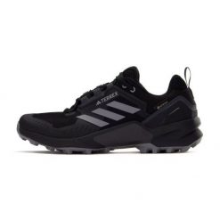 Buty adidas Terrex Swift R3 Gtx M HR1310 czarne. Czarne buty turystyczne bez wzorów, z gore-texu, bez zapięcia, wspinaczkowe, adidas terrex, gore-tex. Za 937.32 zł.