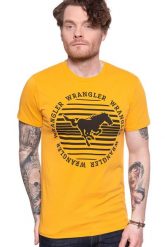 WRANGLER T-SHIRT CIRCLE TEE GOLDEN ROD W7MFD3X1K 112131924. T-shirty Wrangler, m, bez wzorów, bez kołnierzyka, bez ramiączek. Za 69.99 zł.