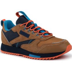 Buty Reebok - Cl Leather Ripple Trail EG8707 Wilbrw/Conavy/Cyan. Brązowe buty sportowe casual Reebok, bez wzorów, z materiału, bez zapięcia. Za 329.00 zł.