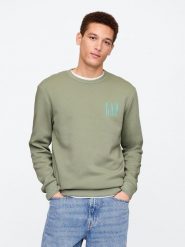 GAP Bluza w kolorze zielonym rozmiar: XL. Zielone bluzy GAP, xl, bez wzorów, bez kaptura. Za 84.01 zł.