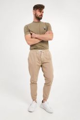 Spodnie jogger ICE PLAY. Białe joggery i bojówki ICE PLAY, m, bez wzorów. W wyprzedaży za 287.60 zł.