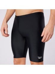 Reebok Szorty kąpielowe "Ensley" w kolorze czarnym rozmiar: M. Czarne krótkie spodenki sportowe Reebok, m, bez wzorów, z materiału. Za 56.99 zł.