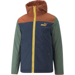 Kurtka męska Puma COLOURBLOCK PADDED. Niebieskie kurtki Puma, m, bez wzorów, z puchu, z kapturem. Za 237.79 zł.