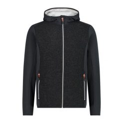 Bluza z kapturem CMP. Czarne bluzy z kapturem CMP, na zimę, l, bez wzorów, z materiału, z kapturem. Za 465.35 zł.
