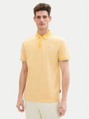 Tom Tailor Polo 1040822 Żółty Regular Fit. Żółte koszulki polo Tom Tailor, l, bez wzorów, z bawełny, bez kołnierzyka, bez ramiączek. Za 89.99 zł.