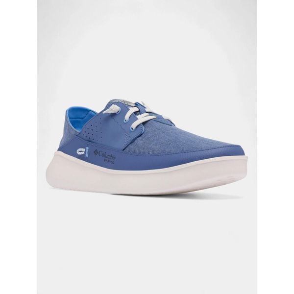 Buty letnie męskie Columbia Boatside Relaxed PFG. Białe buty trekkingowe Columbia, na lato, bez wzorów, bez zapięcia. W wyprzedaży za 305.10 zł.