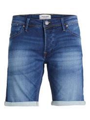 Jack & Jones Szorty dżinsowe "Rick 789" w kolorze granatowym rozmiar: L. Niebieskie szorty Jack & Jones, l, z aplikacjami, z bawełny, klasyczne. Za 90.45 zł.