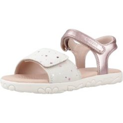 Sandały GEOX J S.HAITI G.A Beżowy. Brązowe sandały Geox, ze skóry, bez zapięcia. Za 186.99 zł.