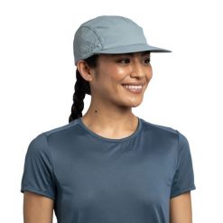 Czapka z daszkiem BUFF DESERT CAP SOLID. Niebieskie czapki z daszkiem Buff, na lato, bez wzorów, z elastanu. Za 193.99 zł.