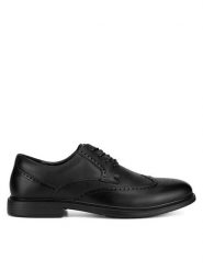 Sergio Bardi Półbuty MF1651-1Z Czarny. Czarne eleganckie półbuty Sergio Bardi, bez wzorów, ze skóry, bez obcasa, bez zapięcia. Za 159.99 zł.