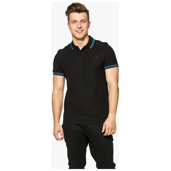 Lotto Polo L73 Polo Pq , czarny, rozmiar L. Czarne koszulki polo sportowe Lotto, l, bez wzorów, z bawełny, bez kołnierzyka, bez ramiączek. W wyprzedaży za 63.99 zł.