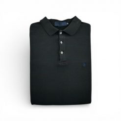 Second life - Męski polo z krótkim rękawem - Stan bardzo dobry. Czarne koszulki polo RALPH LAUREN, m, bez wzorów, bez kołnierzyka, bez ramiączek, na golfa. Za 97.25 zł.