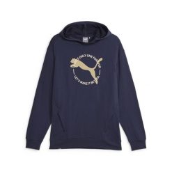 PUMA BLUZA BETTER SPORTSWEAR TR 67606406. Niebieskie bluzy z kapturem Puma, s, bez wzorów, z bawełny, z kapturem. Za 179.73 zł.
