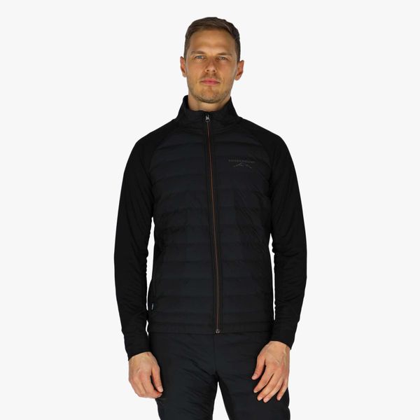 Kurtka do narciarstwa biegowego Męska Swedemount Nordic Hybrid Oddychająca. Czarne kurtki SWEDEMOUNT, na zimę, m, bez wzorów, z tkaniny, bez kaptura. Za 399.99 zł.