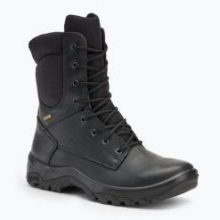 Buty trekkingowe męskie Grisport 11483M19KE. Czarne buty trekkingowe Grisport, bez wzorów, z materiału, bez zapięcia, trekkingowe. Za 609.99 zł.