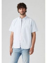 Levi´s Koszula - Regular fit - w kolorze biało-błękitnym rozmiar: L. Białe koszule l, bez wzorów, z bawełny, bez kołnierzyka, bez ramiączek. Za 140.86 zł.