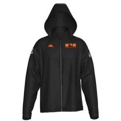 Kurtka z dresu Kappa Adverzipi Gmr. Czarne kurtki Kappa, l, bez wzorów, z dresówki, bez kaptura. Za 572.00 zł.