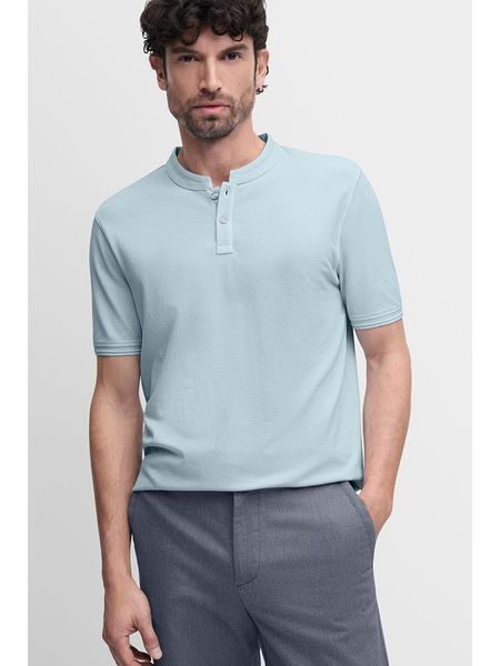 Cinque Koszulka polo ''Cilano'' w kolorze błękitnym rozmiar: L. Niebieskie koszulki polo Cinque, l, bez wzorów, bez kołnierzyka, bez ramiączek. Za 104.95 zł.