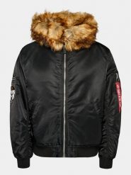 Alpha Industries Kurtka zimowa Arctic 128110 Czarny Regular Fit. Czarne kurtki Alpha Industries, na zimę, l, bez wzorów, z syntetyku, bez kaptura. Za 819.99 zł.