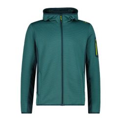 Bluza męska turystyczna CMP 34E7577. Zielone bluzy CMP, m, bez wzorów, bez kaptura. Za 371.50 zł.