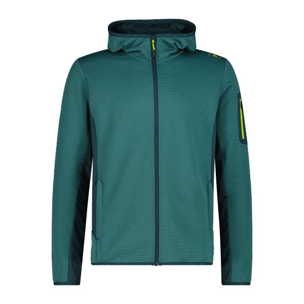 Bluza męska turystyczna CMP 34E7577. Zielone bluzy CMP, m, bez wzorów, bez kaptura. Za 371.50 zł.