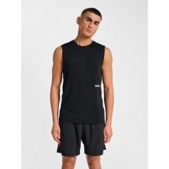 Tank top Hummel Pulse. Czarne t-shirty sportowe Hummel, bez wzorów, bez ramiączek, na fitness i siłownię. Za 147.00 zł.