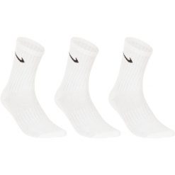 SKARPETY SPORTOWE tenis Crew Basic High 3 pary. Białe skarpety Nike, bez wzorów, z bawełny. Za 34.99 zł.